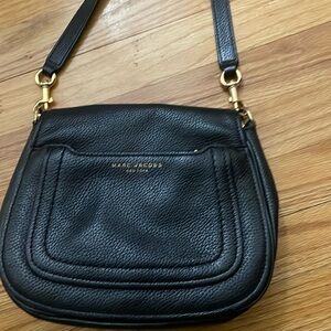 Marc Jacobs Black Textured Crossbody Bag